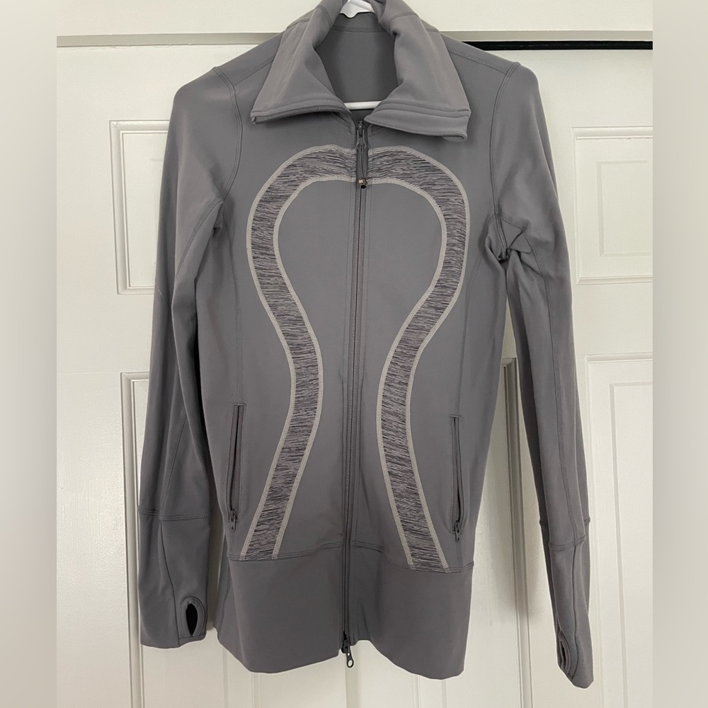 Lululemon Athletica Gray Zip-Up Jacket